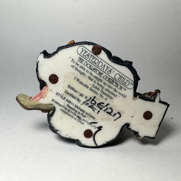 Yesterday's Child Dollstone Collection Michelle Reading Is Fun Teacher 1995 - Picture 4 of 12